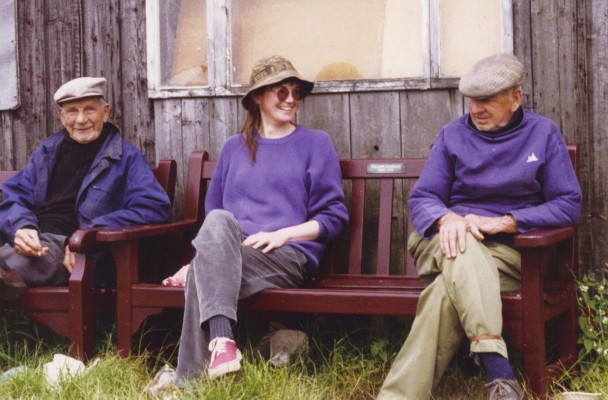 Katrina collecting stories from the fishermen 1995